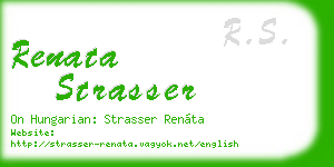 renata strasser business card